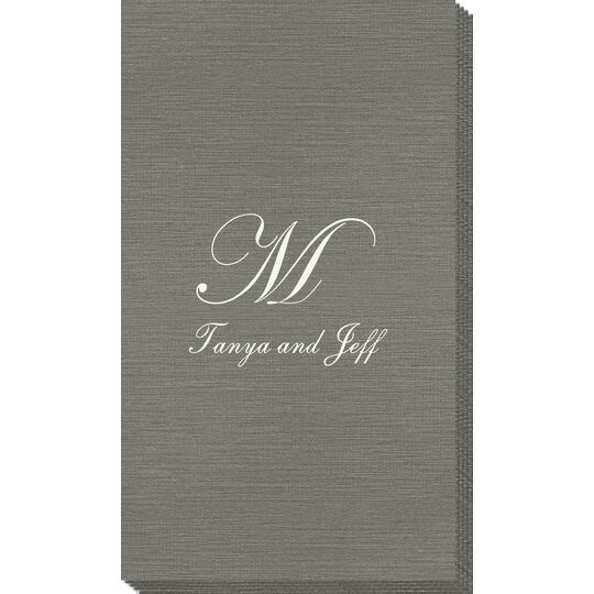 Presidential Initial Bamboo Luxe Guest Towels